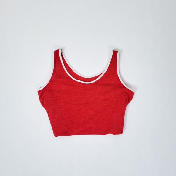 Vintage terry cloth tank top muscle shirt swimming uniform instructor towel - Picture 3 of 6